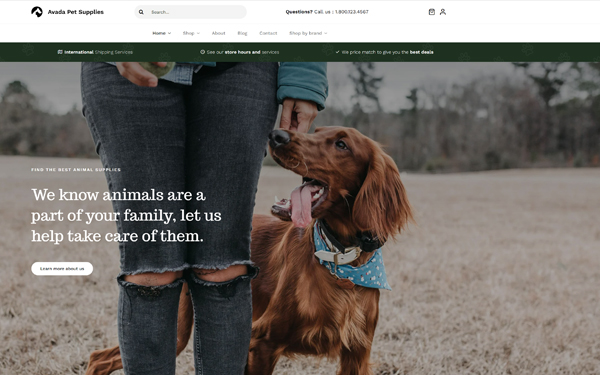 Pet Supplies Website