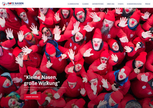 Rote Farben Website